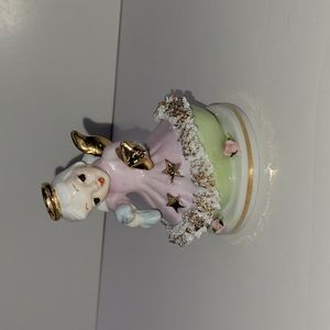 Vintage Lefton China Hand Painted Angel Gold STAR (Made in Japan)